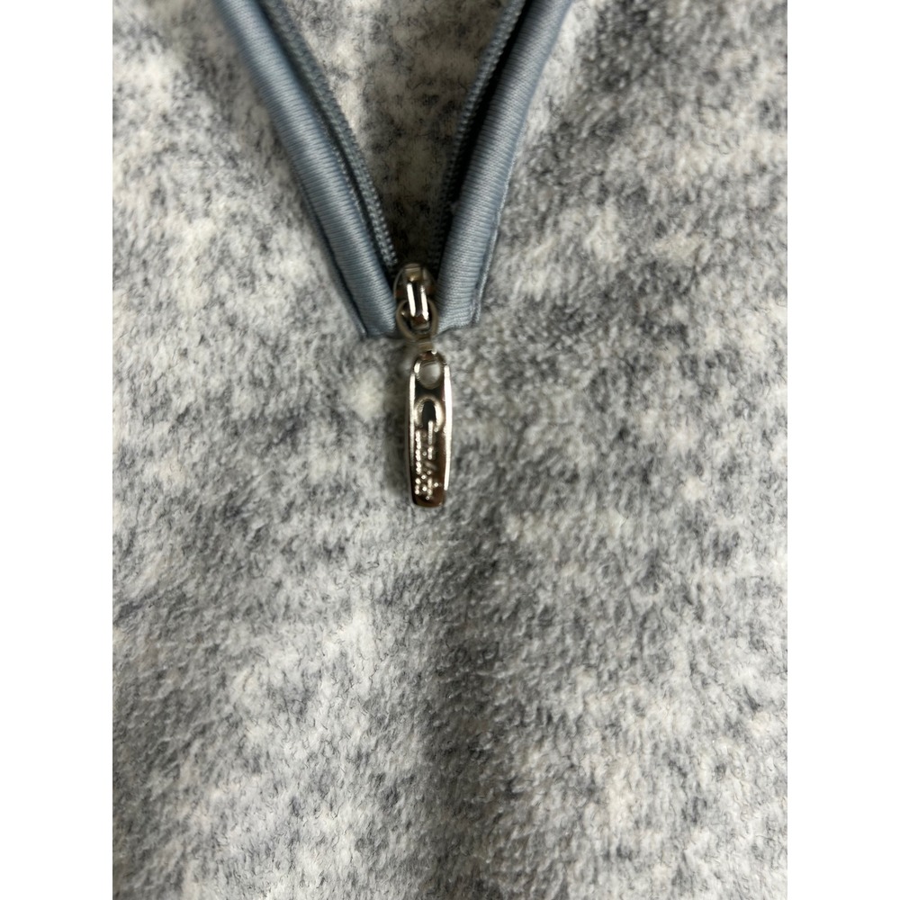 Catalina Womens Quarter Zip Fleece Pullover Tusk Gray Marled Size‎ Large L 12-14 - Picture 6 of 8